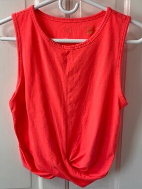 Lilly Pulitzer Luxletic Greer Twist-Front Tank Top - Bright Coral